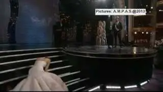 Jennifer Lawrence Trips Up At Oscars