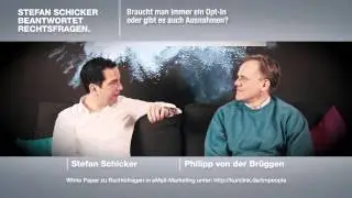 (13) Brauche ich eigentlich immer ein Opt-in wenn ich Werbemails verschicken will?