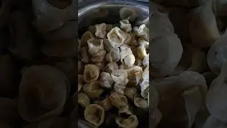 homemade chicken momo in bulk❤️🫠#food #momo#cooking #likeandsubscribe #love#chickenmomo