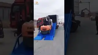 Cathaylift 8~12t mobile loading dock Yard Ramp -Shandong Cathay Machinery Co , Ltd #loading #work