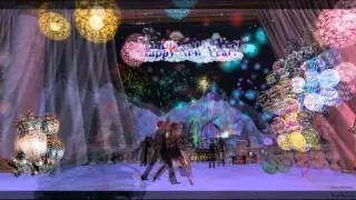 Second Life New Year's Eve party at Pacifique