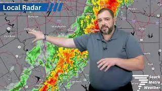 7:20 am Update: Strongest Storms Moving East, Minor Flood Threat in Navarro County