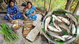 বাড়ির ক্ষেতের মুলো শাক তুলে ডাল রান্না ও মানকচু দিয়ে ট্যাংরা মাছ রান্না | Tangra Macher Recipe