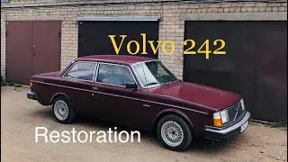 Classic Volvo 242 body repair and restoration process in slideshow