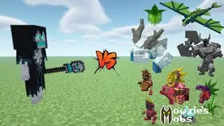 Dread Lich (Ice and Fire MOD) VS. All (Mowzie's Mobs MOD) in MINECRAFT. #minecraft #mobbattles #mc
