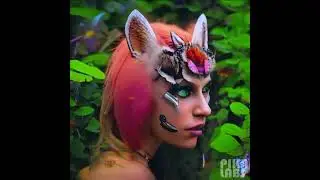 🌼🔥 Captivating Cyborg Fox: Up-Close with Biopunk Flora and Butterflies 🦋🦊📸