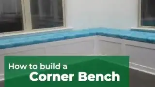 how to build corner bench.