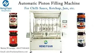 Automatic Piston Filling Machine for Ketchup, Tomato Sauce, etc. Filler