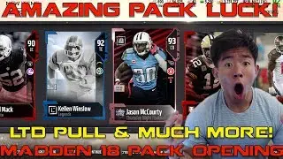 INSANE PACK LUCK! LTD AND LEGEND PULL! Madden 18 Ultimate Team