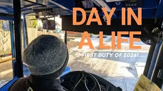 DAY IN A LIFE OF A BUS DRIVER - First duty of the Year!