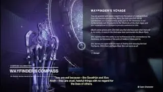 Wayfinder's Voyage III, Step 14-23  (Story Quest) Dialogue and Interactions - Destiny 2