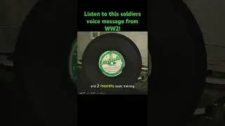 Listen to this soldiers voice message from WW2! #history #ww2