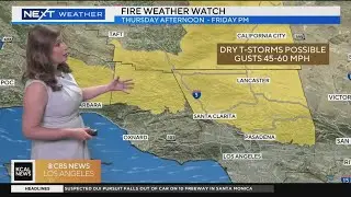 High risk for lightning-sparked fires on Thursday