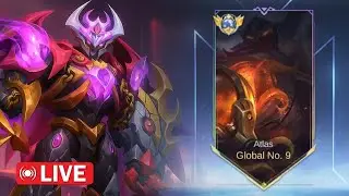 LIVE: Road to Top 1 Global Atlas - Push Rank MMR! | Mobile Legends