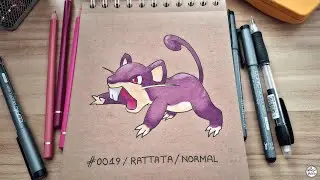 C&oacute;mo dibujo a Rattata | Pok&eacute;mon #0019