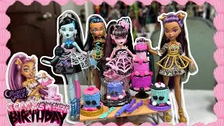 Haciendo pasteles con CLAWDEEN de SCARY SWEET BIRTHDAY 🎂🍰🧁🧑‍🍳/ MONSTER HIGH/ unboxing y review