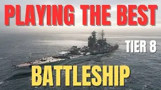 Playing The Best Tier 8 Battleship in World of Warships WOWS