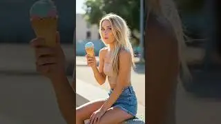 what flavor do You like? 🍦😜#model #blonde