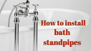 How to connect, install bath tap standpipes or tails 🛁 🚿🚰