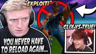 Tfue Shows *NEW* GLITCH That Makes You NEVER Have To RELOAD! Clix VS Tfue Gets TOXIC! - Fortnite