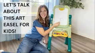 Magnetic Drawing Board & Learning Adventure: Double-Sided Creative Easel with Adjustable Height