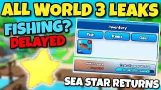 Update DELAYED?... All LEAKS For UPDATE 3 FISHING WORLD - Bubble Gum Simulator INFINITY