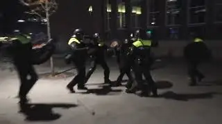 Rotterdam, The Netherlands Coolsingel 2G Protest