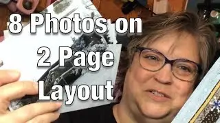 Scrapbook 2 Page Layout - 8 Photos