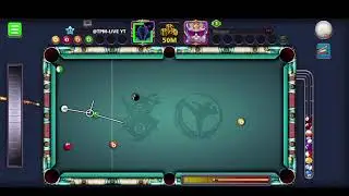 8 ball  pool trickshot on the best account