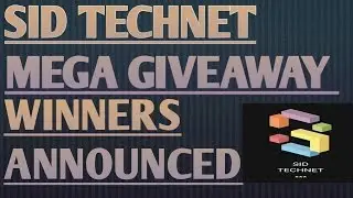 SID TECHNET MEGA GIVEAWAY WINNERS ANNOUNCED| CHECK YOURS