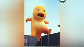 Cute yellow Dino - dino mũm mĩm đ&aacute;ng y&ecirc;u- hoạt h&igrave;nh