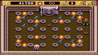 Super Bomberman 2: Normal Game: Level 2-7 to 2-8 (Golem Bomber & Breast Fire)
