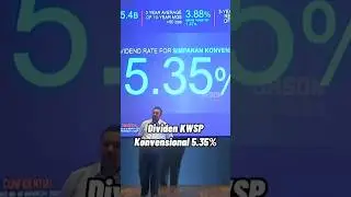 Dividen KWSP: Shariah 4.75%, Konvensional 5.35% #kwsp #kwspbersasar #kwsp10k #dividenkwsp2022