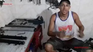 Desmontando e Montando Suspensao Dianteira  Bemgala  Moto 2 Tempo