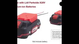 Adaptateur de bricolage pour Lidl Parkside X20V, adaptateur de batterie Li