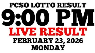 Lotto Result Today 9:00 PM Draw February 23, 2026 Monday PCSO LIVE Result