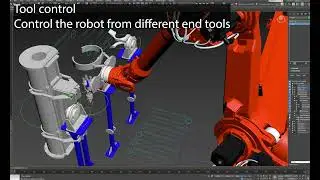 Six axis robot 3dsmax Rig