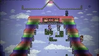 Terraria Spleef but I can't move sideways