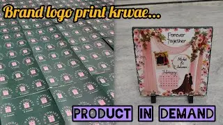 Dhokla bnaya yummy sa 😋| Stone Frame in Demand 😍 | Brand logo print krwae | Mariyam vlog #vlog #work