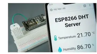 How to make DHT11 web server using esp8266