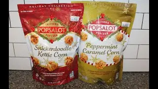 California POPSALOT Popcorn: Snickerdoodle Kettle Corn & Peppermint Caramel Corn Review