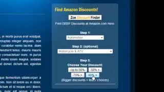 Zon Discount Finder Demo