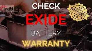 How to check your Exide battery's warranty online?