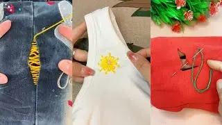 DIY Clothing Hacks 👕 Fix & Embroider Old Clothes Like New!