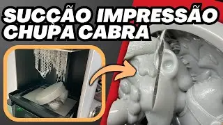 QUANDO A IMPRESSORA VIRA CHUPA-CABRA! O Mistério da SUCÇÃO NA RESINA! #impressora3d #impressao3d