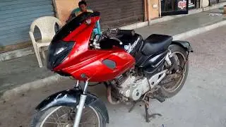how to install pulsar 220 fairing pulsar 180 modified to 220 -  bullet singh boisar (Part 02)