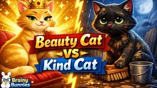 A Golden Cat & A Kind Cat 🐾 | Heart-Touching Moral Story for Children | Bedtime Stories