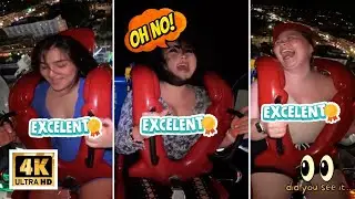 This Ride Is Sponsored by Anxiety 😰😂#slingshotride #amusementpark #thrillrides #scaryrides
