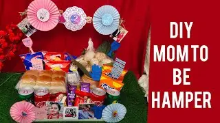 DIY mom to be hamper //How to make hamper //&lrm;1craft hub  #hamper