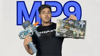 MP9 Gel Blaster Automatic Gun Unboxing and Testing - THE CRAZY UNBOXER